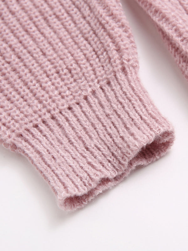 Women’s Fashion V-Neck Pocket Sweater