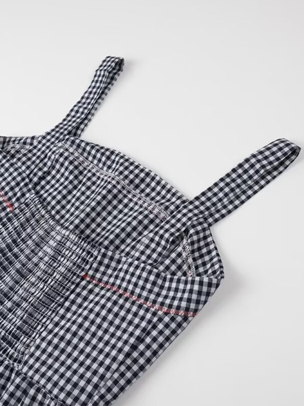 Women’s fashionable casual suspender long dress