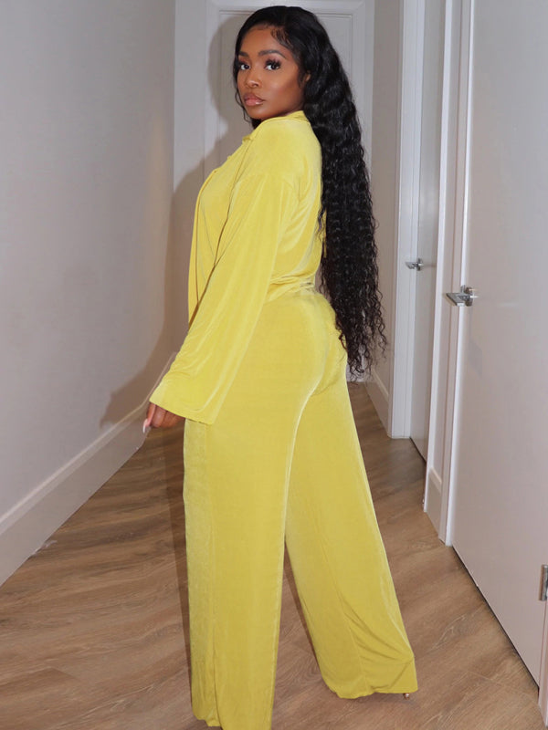 Women’s fashionable casual velvet warm suit