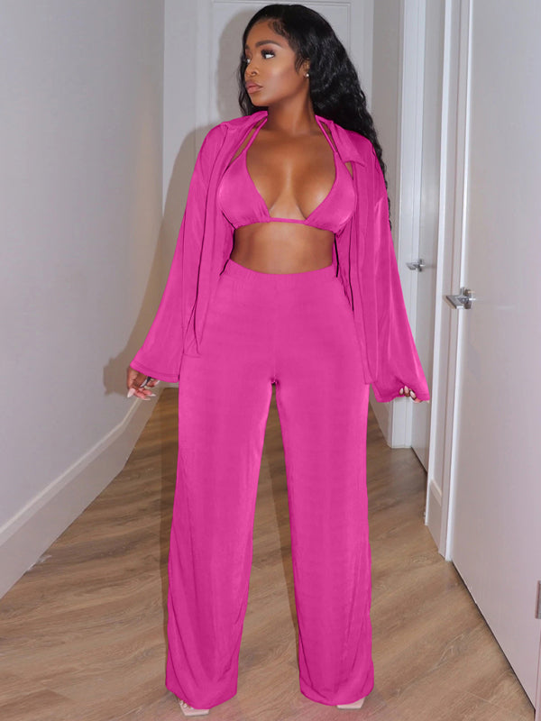 Women’s fashionable casual velvet warm suit