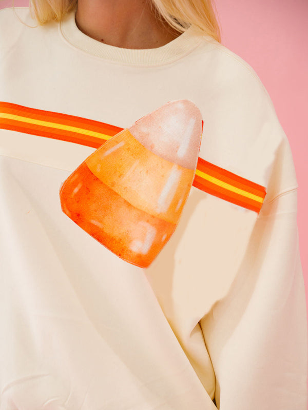 Women’s Halloween sequined sweatshirt loose casual top