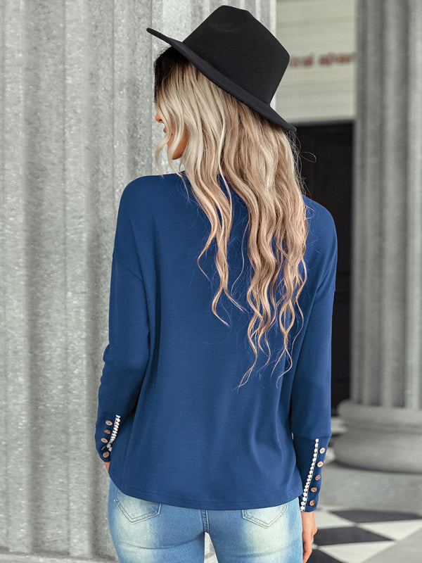 Women’s Knitted Dropped Shoulder Blouse