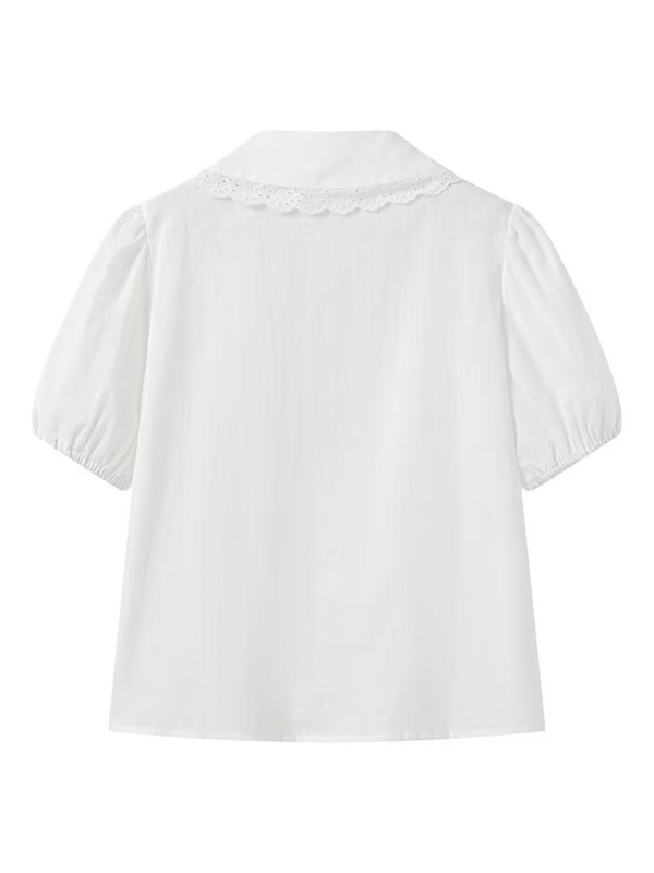 Women’s lace-up shirt shorts loose casual two-piece set