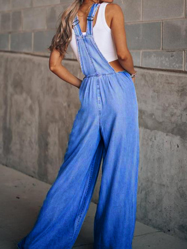Women’s Loose Casual Fashion Denim Overalls