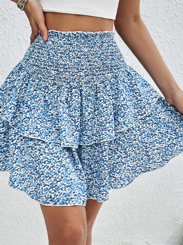 Women’s New Casual Floral Short Skirt