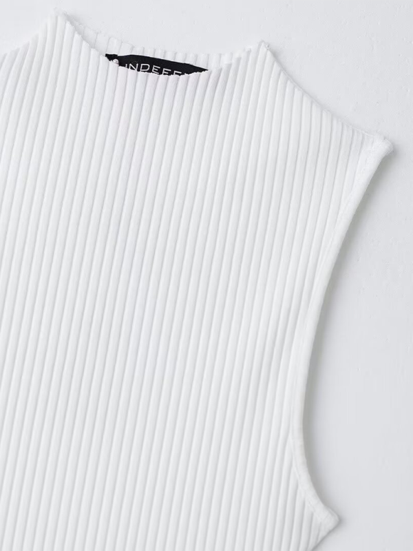 Women’s New Casual Sleeveless Balloon Fit Ribbed Dress