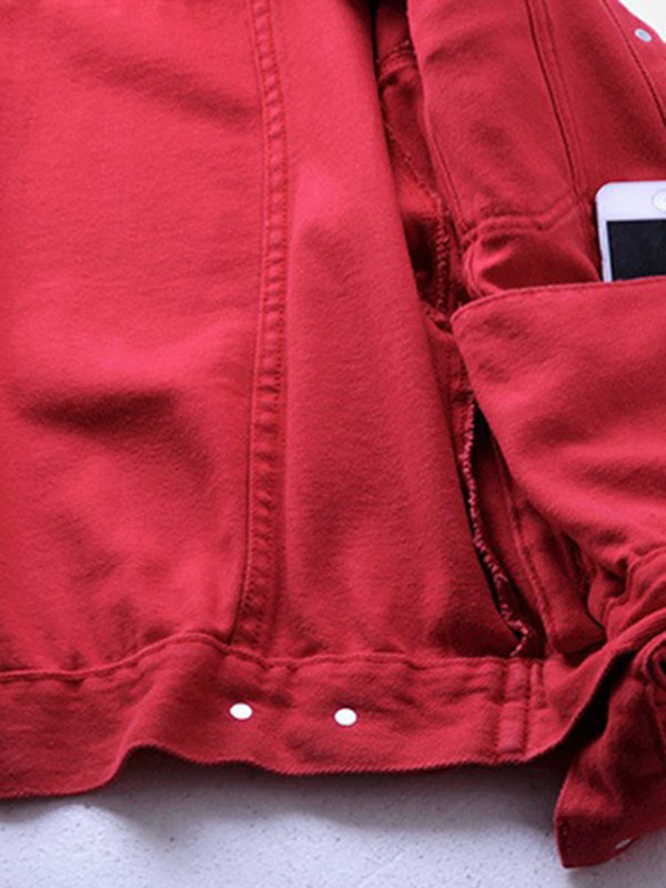 Women’s New Colorful Large Size Denim Jacket