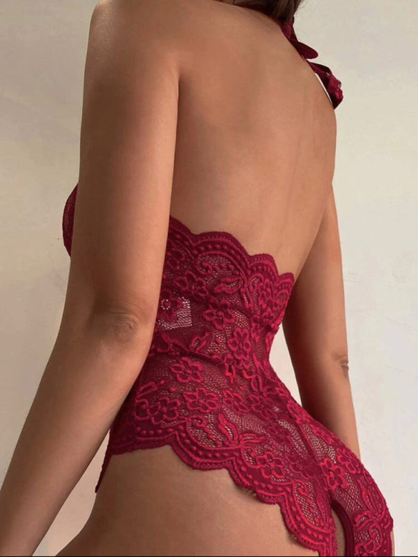 Women’s new sexy and interesting lace one-piece suit