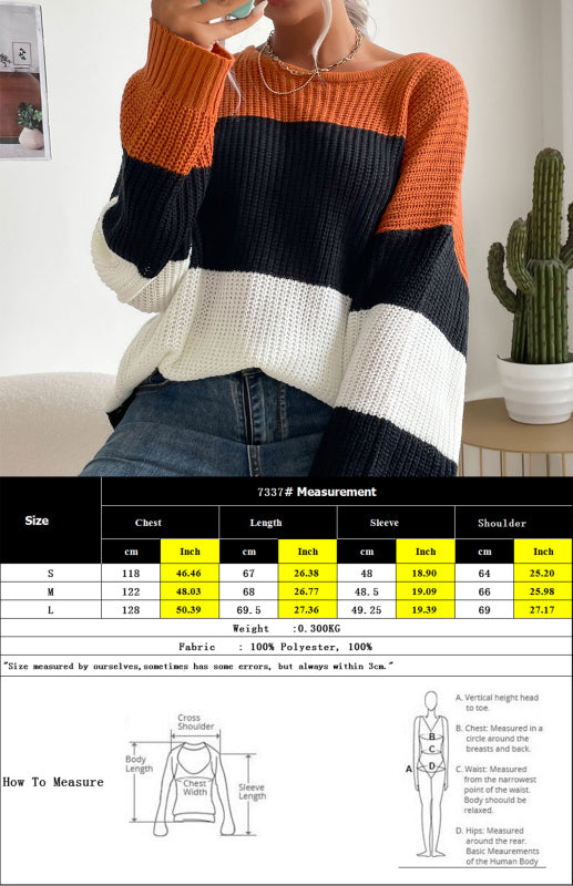 Women's pullover fashion trendy women's sweater top - Closther