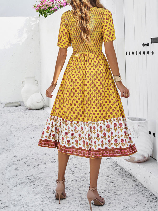 Women’s resort casual printed dress
