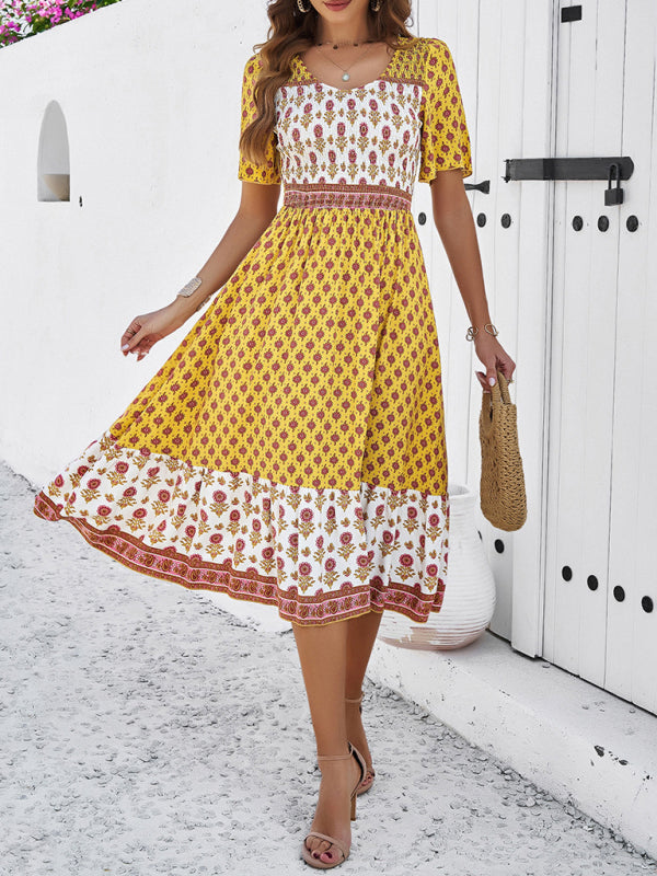 Women’s resort casual printed dress