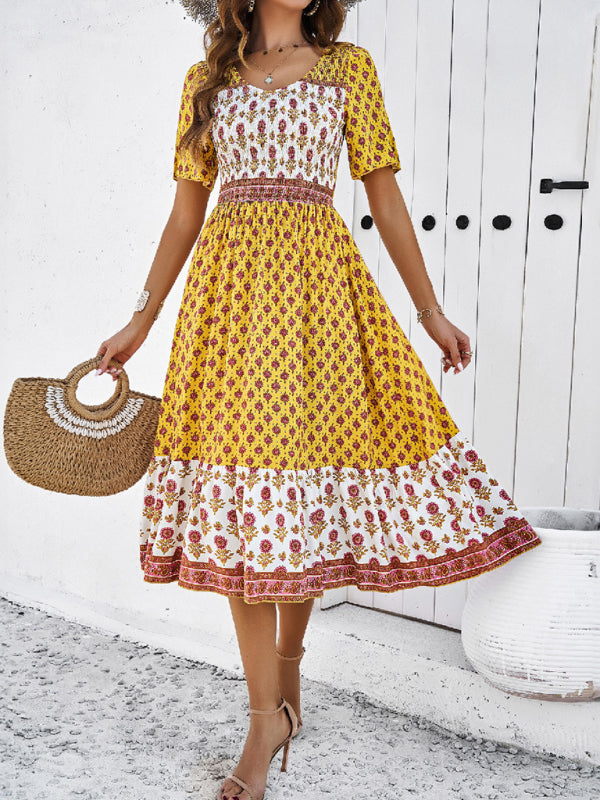 Women’s resort casual printed dress