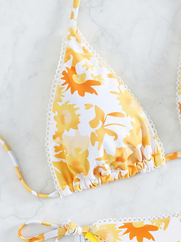 Women’s Resort Swimsuit Printed String Bikini