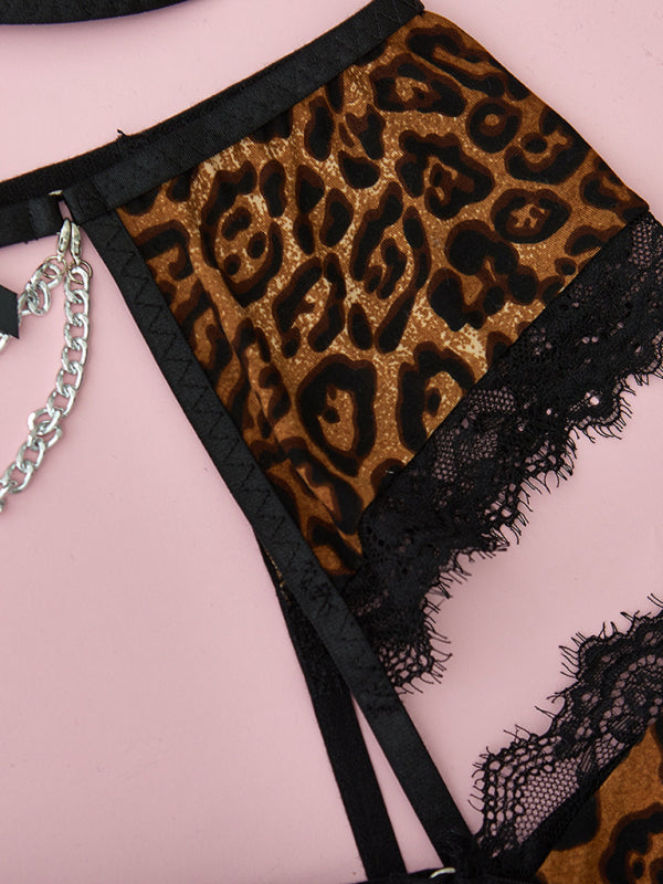 Women’s Sexy Lace Mesh Perspective Sexy Lingerie Set