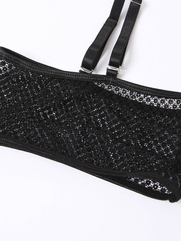 Women’s Sexy Lace Mesh Perspective Sexy Lingerie Set