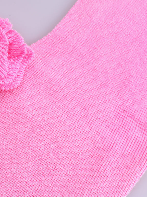 Women’s Sexy Wool Halter Neck Rabbit Fleece Vest