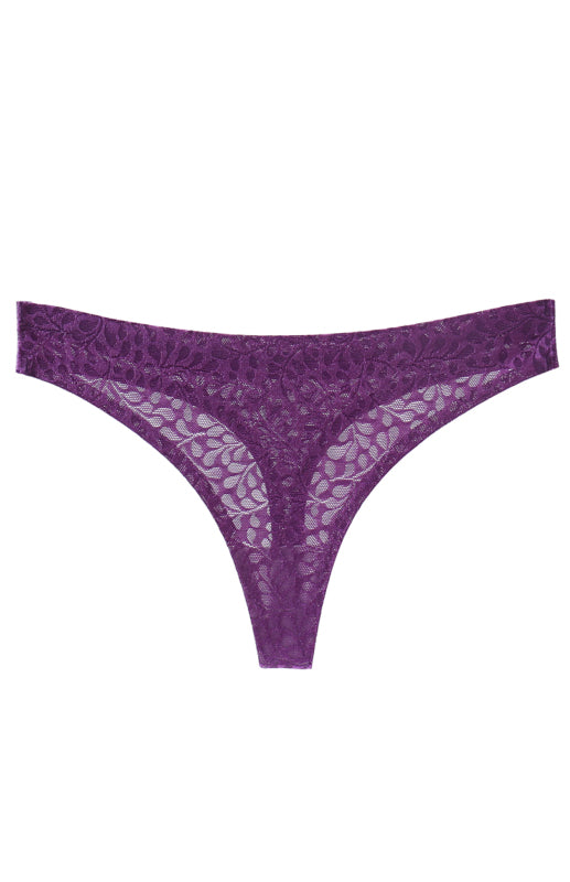 Women’s Simple Style Knit Panties for Four Seasons - Purple / XS