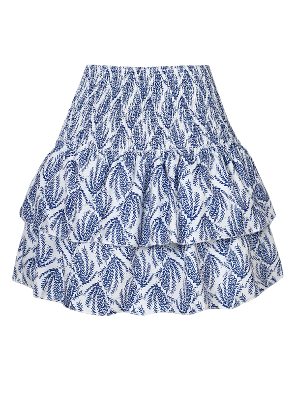 Women’s skirt pleated skirt ruffled printed skirt fashionable floral short skirt