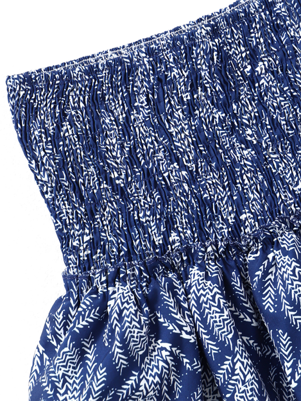 Women’s skirt pleated skirt ruffled printed skirt fashionable floral short skirt