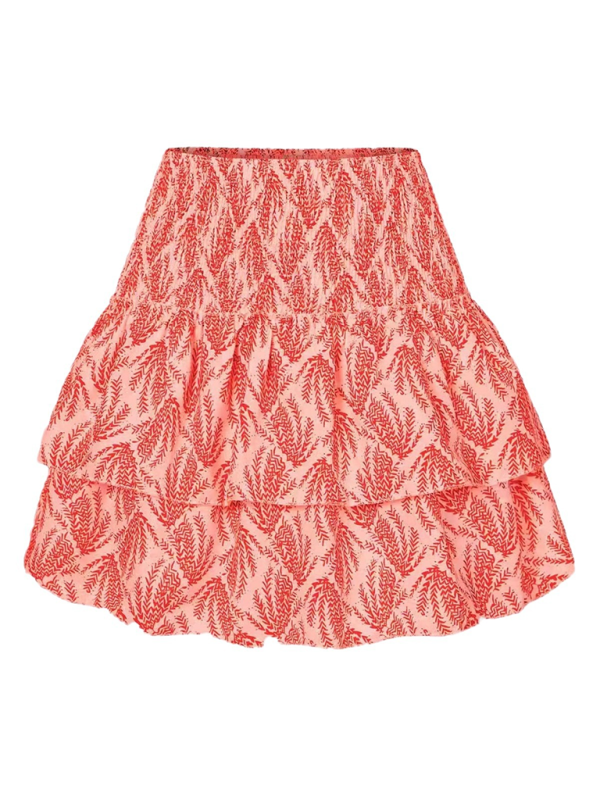 Women’s skirt pleated skirt ruffled printed skirt fashionable floral short skirt