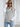Women’s solid color v-neck knitted sweater vest - Misty grey / S