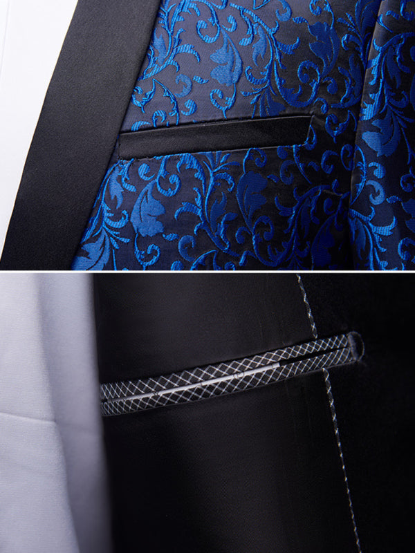 Women’s Solid Lapel Collar Blazer with Welt Pocket