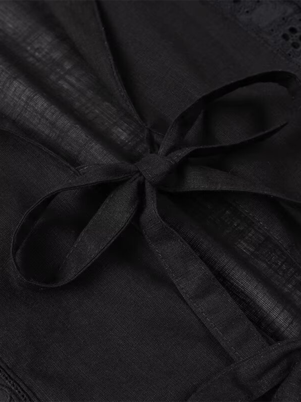 Women’s strappy hollow short-sleeved top + shorts set