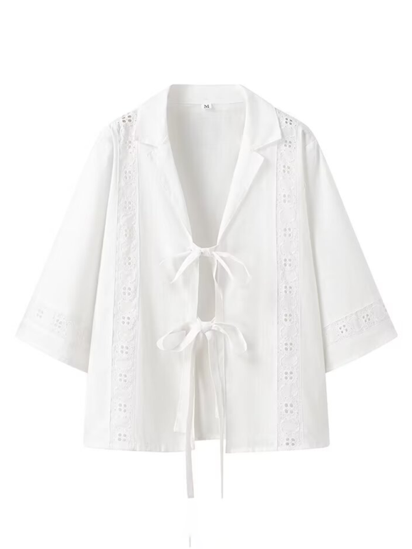 Women’s strappy hollow short-sleeved top + shorts set