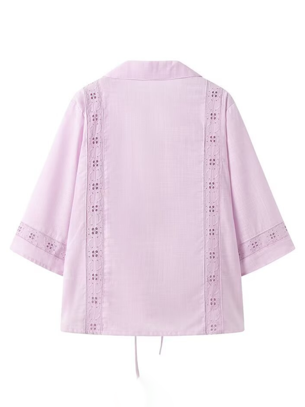 Women’s strappy hollow short-sleeved top + shorts set