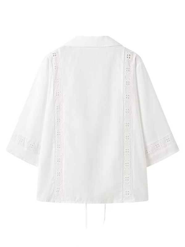 Women’s strappy hollow short-sleeved top + shorts set