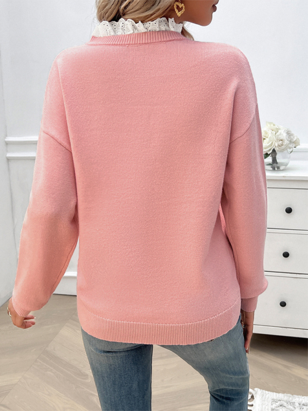 Women’s Temperament Loose V-Neck Sweater
