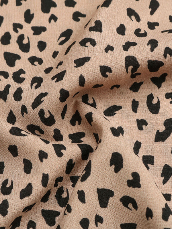 Women’s Woven Fashion Casual Leopard V-Neck V-Neck Vest