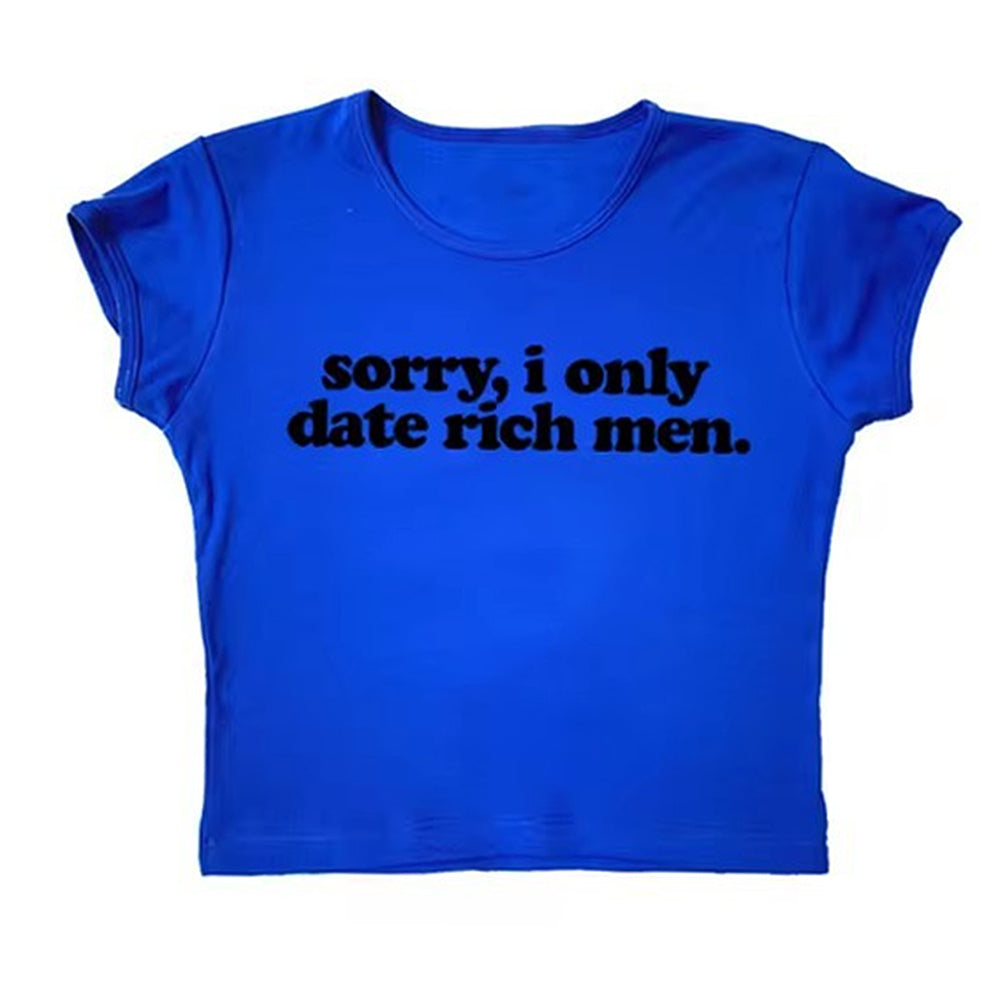 Y2K CROP TOP WITH BLACK SLEEVES FOR RICH MEN STYLE