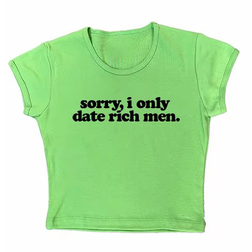 Y2K CROP TOP WITH BLACK SLEEVES FOR RICH MEN STYLE