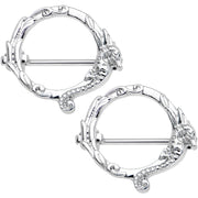 9/16 Frolicking Seahorse Nipple Shield Set
