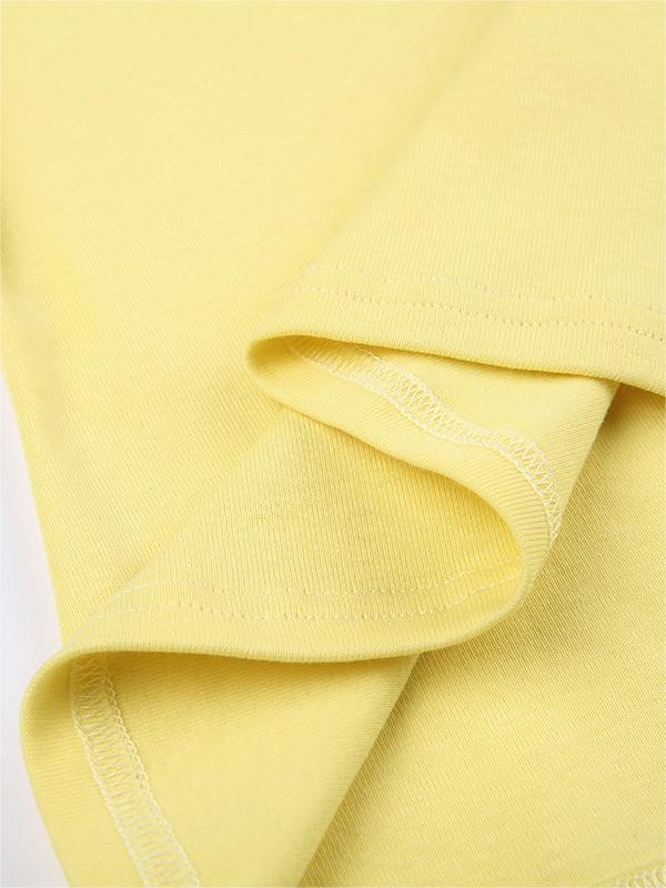 YELLOW AND NAVY BLUE RAGLAN T-SHIRT SLIM FIT COTTON