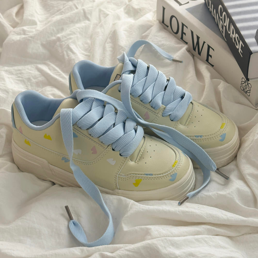 YELLOW CLOUD AESTHETIC SNEAKERS GIRL AESTHETIC SHOES