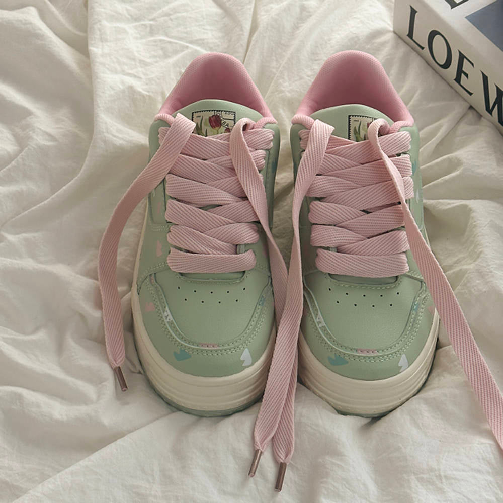 YELLOW CLOUD AESTHETIC SNEAKERS GIRL AESTHETIC SHOES