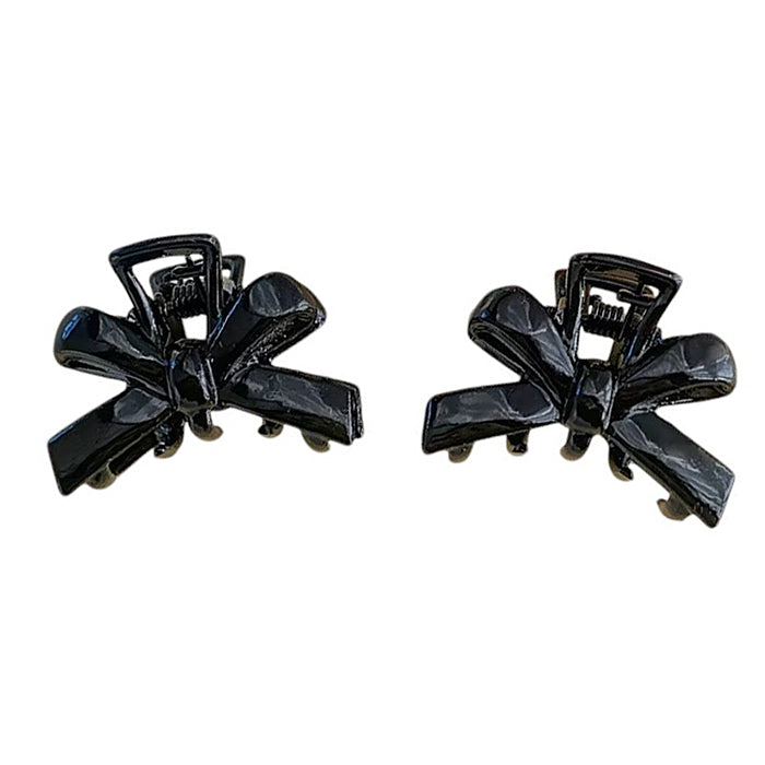 YELLOW MINI BOWS HAIR CLIPS: BOWS HAIR SET