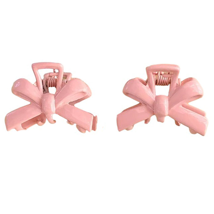 YELLOW MINI BOWS HAIR CLIPS: BOWS HAIR SET