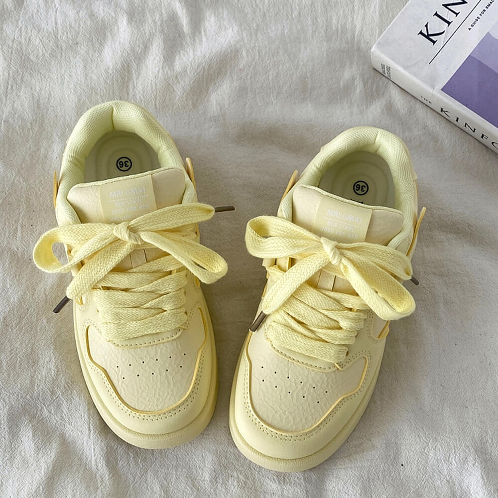 YELLOW SNEAKERS BRIGHTSTRIDE PASTEL SNEAKERS PAIR