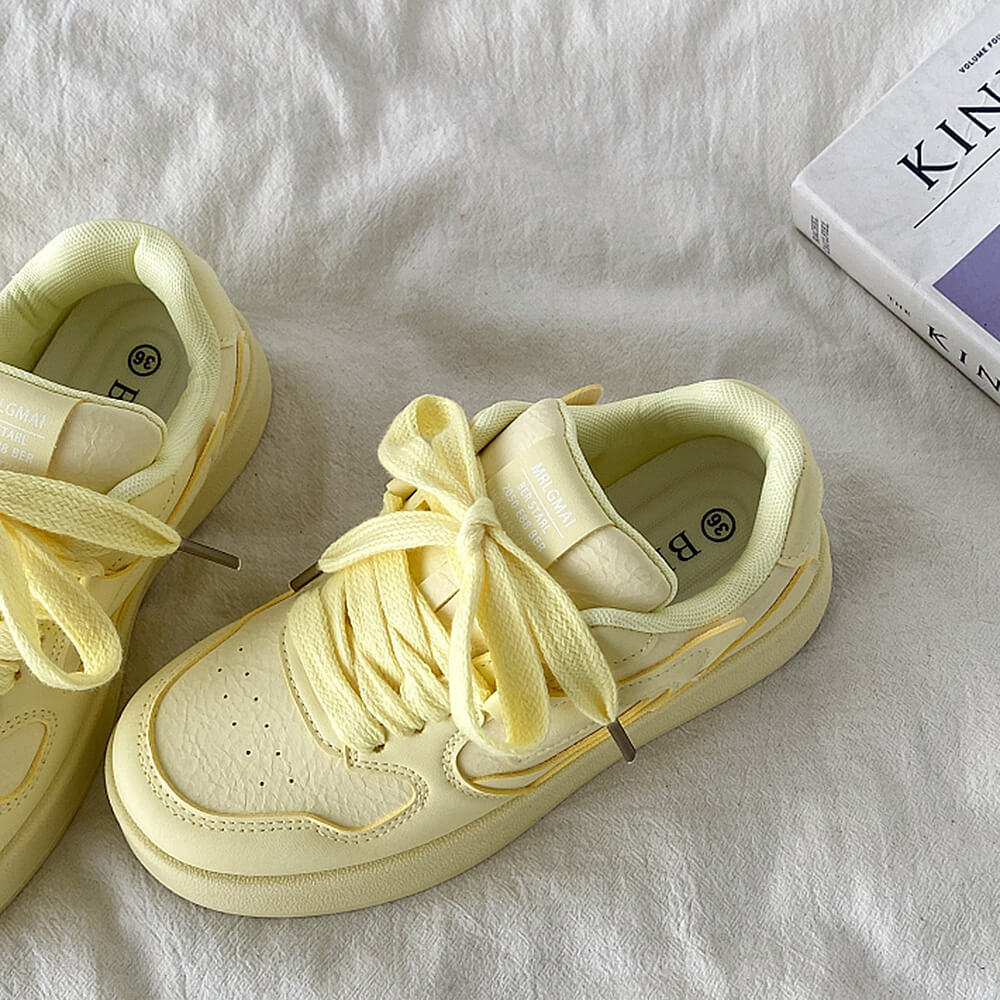 YELLOW SNEAKERS BRIGHTSTRIDE PASTEL SNEAKERS PAIR