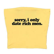 YELLOW Y2K TUBE TOP FOR RICH MEN STYLE