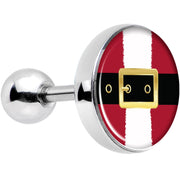 16G 1/4 Christmas Santa Suit Tragus Cartilage Earring